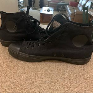 All Black Converse High-Tops